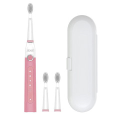 Звукова зубна щітка Seago SG-507 Pink 3 насадки + футляр