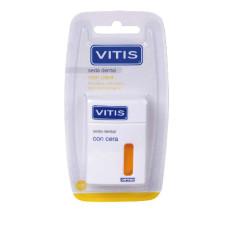 Зубна нитка (флос) Vitis вощена (жовта) 50 м