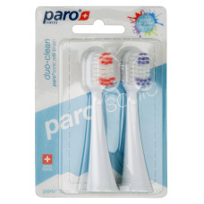 Змінні насадки для звукової зубної щітки Paro sonic Duo Clean 2 шт
