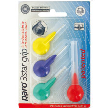 Набір міжзубних йоржиків paro® 3Star-Grip 4шт різних розмірів