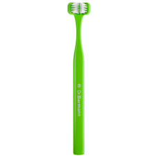 Зубна щітка Dr. Barman's Superbrush Compact тристороння м'яка зелена