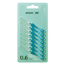 Міжзубні йоржи Spokar MF прямі 0,6 мм 8 шт