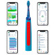 Дитяча звукова зубна щітка Playbrush Smart Sonic Blue Блакитна 1 насадка