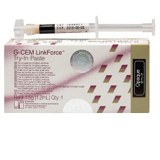 G-CEM LINKFORCE Try-in паста Opaque гель для примірки вінірів шприц 1.5 г (1.2 мл) + 3 металеві насадки