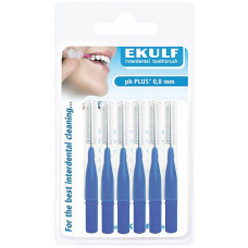 Міжзубні йоржи Ekulf ph plus 0,8 мм сині 6 шт
