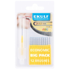 Міжзубні йоржи Ekulf ph 0,6 мм жовті 12 шт