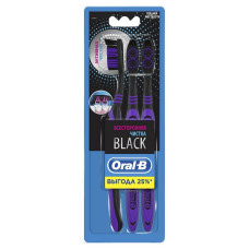Зубна щітка Oral-B Всебічна чистка Black середня жорсткість 3 шт