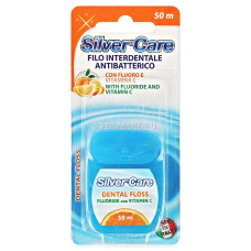 Зубна нитка (флос) Silver Care з вітаміном С 50 м