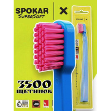 Зубна щітка Spokar X 3500 Supersoft Синьо-рожева