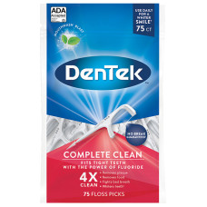 Флосс-зубочистки DenTek Комплексне очищення 75 шт