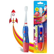 Звукова зубна щітка Brush-Baby KidzSonic від 3 років синя 2 насадка