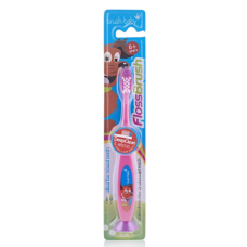Дитяча зубна щітка Brush Baby FlossBrush від 6 років рожева