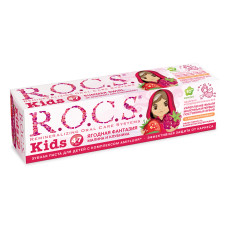 Дитяча зубна паста Rocs Kids Ягідна фантазія від 4 до 7 років 35 мл