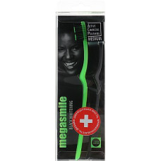 Зубна щітка Megasmile Black Whitening зелена та чорна 2 шт