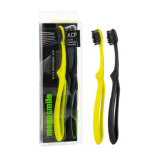 Зубна щітка Megasmile Black Whitening Loop жовта та чорна середня жорсткість 2 шт