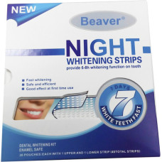 Смужки для відбілювання зубів Beaver Night Whitening Strips 20 шт