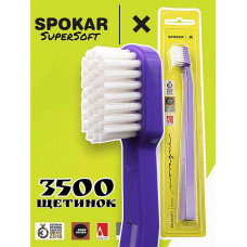 Зубна щітка Spokar X 3500 Supersoft Фіолетово-біла