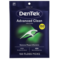 Флосс-зубочистки DenTek Потрійне очищення 150 шт