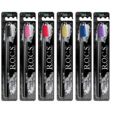 Зубна щітка ROCS Black Edition середня жорсткість
