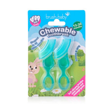 Жувальна зубна щітка та прорізувач Brush-Baby 2 шт