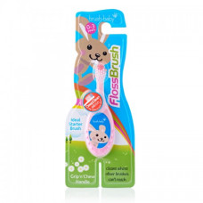 Дитяча зубна щітка Brush Baby Flossbrush до 3 років рожева