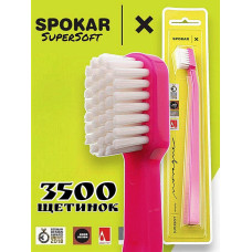 Зубна щітка Spokar X 3500 Supersoft Рожево-біла