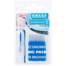 Міжзубні йоржи Ekulf ph professional 0.6 мм 18 шт
