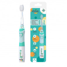 Дитяча звукова зубна щітка Vega Kids VK-400B LIGHT-UP Блакитна