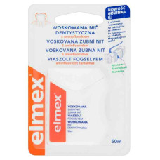 Зубна нитка (флос) Elmex Caries Protection Вощена 50 м