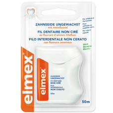 Зубна нитка (флос) Elmex Caries Protection Невощена 50 м