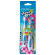 Дитяча зубна щітка Brush Baby Flossbrush від 3 до 6 років Фламінго 2 шт