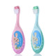 Набір дитячих зубних щіток Brush Baby Flossbrush до 3 років рожева і зелена 2 шт