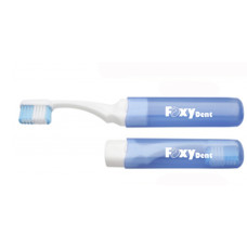 Дорожня зубна щітка FoxyDent Protection Синя середня жорсткість