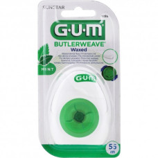 Зубна нитка GUM ButlerWeave Вощена з м'ятою 55 м
