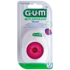 Зубна нитка GUM ButlerWeave Вощена 55 м
