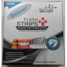 Смужки для відбілювання зубів із бамбуковим вугіллям Beaver Flash Strips Blue