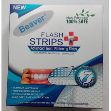 Смужки для відбілювання зубів Beaver Non-Peroxide Flash Strips Blue