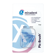 Міжзубні йоржи Miradent Pic Brush Large 3.0 мм рожеві 6 шт