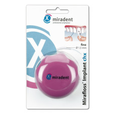 Зубна нитка (флос) Miradent Mirafloss® lmplant тонка 1,5 мм 50 шт