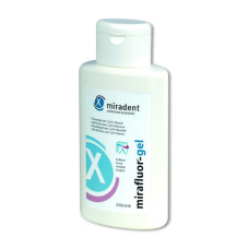 Фторидний гель Miradent Mirafluor gel Полуниця 250 мл