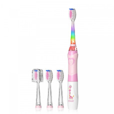 Дитяча звукова зубна щітка Seago SG-977 Giraffe Pink від 3 років 4 насадки