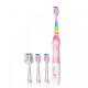 Дитяча звукова зубна щітка Seago SG-977 Giraffe Pink від 3 років 4 насадки