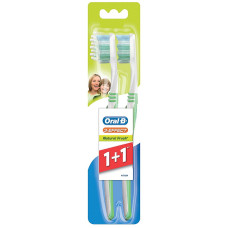 Зубна щітка Oral-B 3 Effect Натуральна свіжість середня жорсткість 1+1 шт