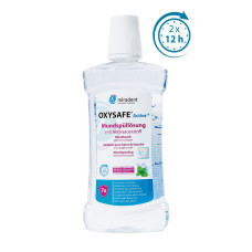 Ополіскувач порожнини рота Miradent OXYSAFE Active+F з активним киснем 500 мл