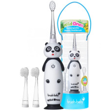 Звукова зубна щітка Brush-Baby від 0 до 10 років Панда 3 насадки
