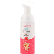 Пінка-мус для чищення зубів Beaver V-White Fresh для дитячої автоматичної зубної щітки Beaver V-White Kids Полуниця 60 мл