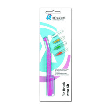 Тримач для йоржиків Miradent Pic Brush IntroKit + 4 йоржики