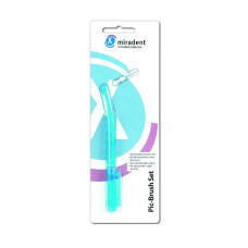 Тримач для йоржиків Miradent Pic Brush Set + один білий йоржик