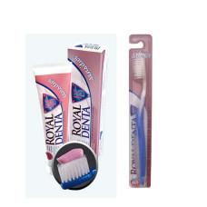 Зубна паста Royal Denta Sensitive та зубна щітка Silver