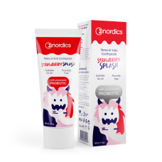 Дитяча зубна паста  Nordics Kids Strawberry Splash з пробіотиком